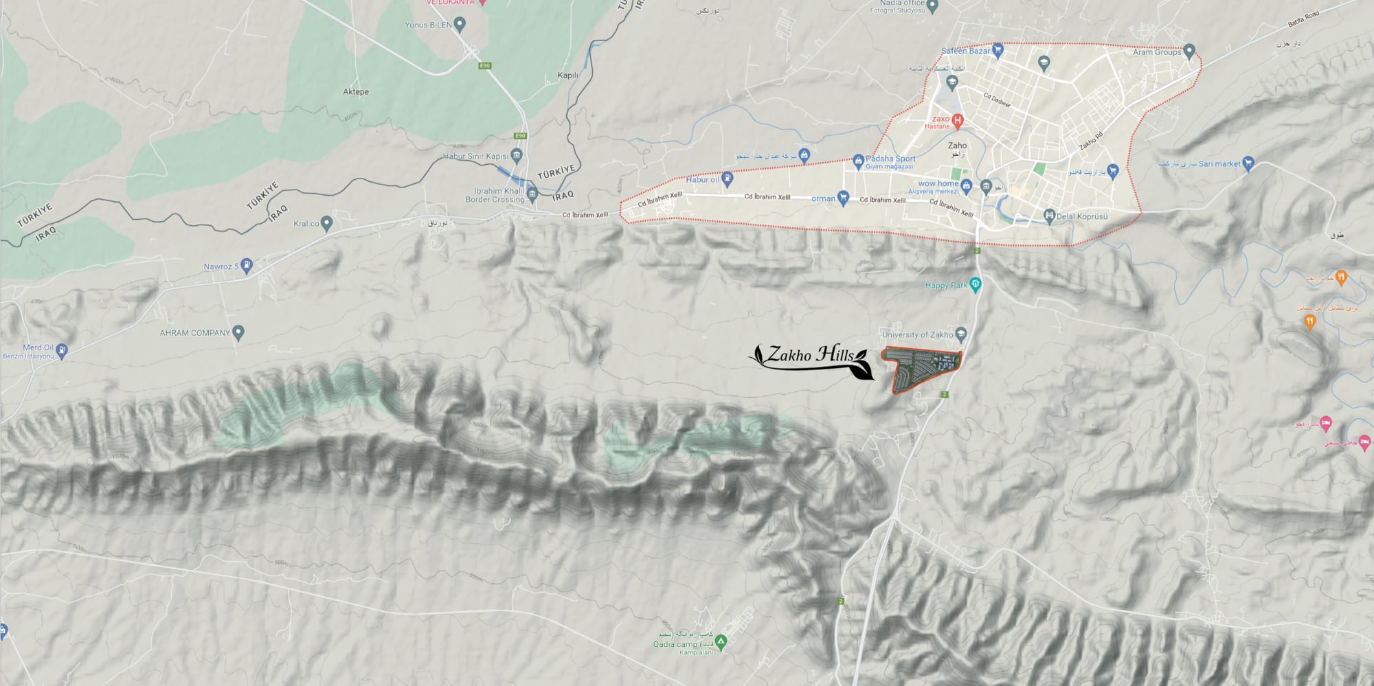 Zakho Hills location